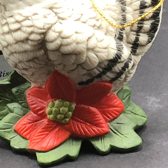 Andrea by Sadek FRENCH HEN ORNAMENT w/ 1991 Box Porcelain Bisque Hand-Painted - Picture 13 of 15